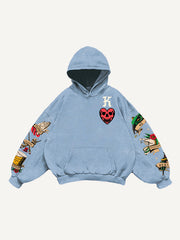 Skull King Playing Card Street Tattoo Sweatshirt