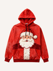 Stylish Santa Claus Print Sweatshirt Unique and Not Like the Same Style