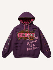 Wild Beast Night Fashion Street Hoodie