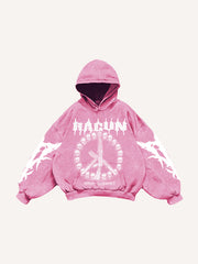 Skull AK hand-painted hip-hop sweatshirt