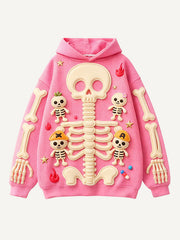 Multi-color cute skull candy man sweatshirt