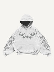 Designer classic distressed floral print sweatshirt