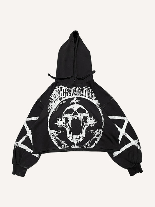 Devil Pentagram Artist Summoning Ritual Washed Sweatshirt