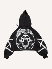 Devil Pentagram Artist Summoning Ritual Washed Sweatshirt