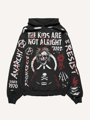 Limited edition artist hand-painted print Halloween sweatshirt