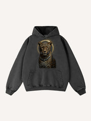 Heart Like a Cheetah Washed Cotton Sweatshirt