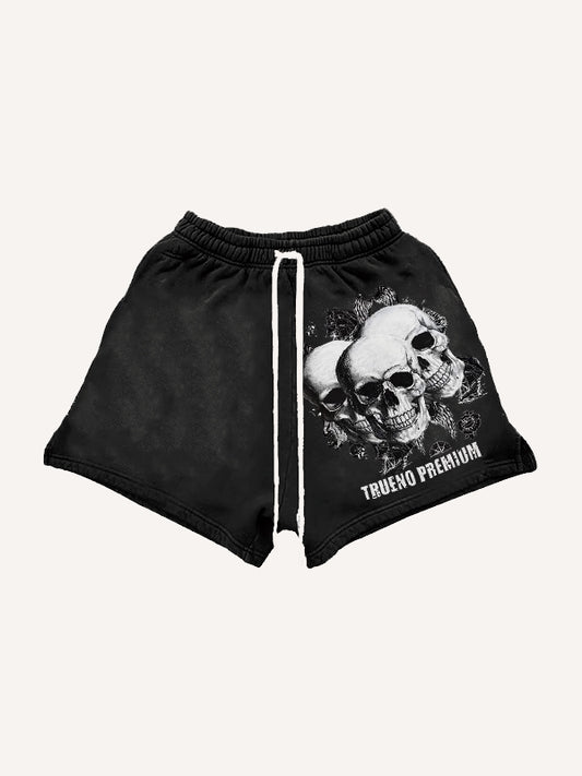 Gothic dark style handsome shorts
