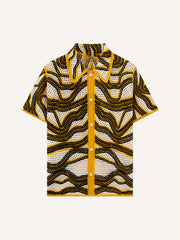 Spring Tiger Pattern Artistic Jacquard Shirt