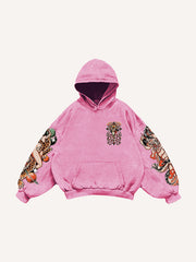 Retro Girl Tattoo Sexy Print Sweatshirt