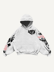 Angel and Devil is Son Hand-painted Trendy Bat Sweatshirt