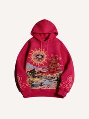 Over the Hills of Cthulhu Print Sweatshirt