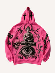 Prophet or Demon Eye Mysterious Power Print Hoodie