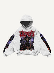 Hand-painted dark style rap sweatshirt