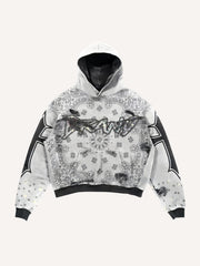 Cashew Flower High-End Retro Washed Sweatshirt