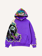 Horror Anime Girl is Eye Hoodie