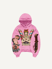 Sexy beauty motorcycle trendy sweatshirt