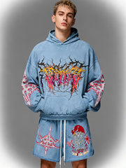 Double Flag Lion Hand-Painted Limited Edition Sweatshirt