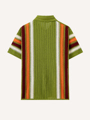 Fresh and stylish Spring/Summer 2026 new arrival knitted non-printed shirt