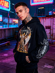 Hand painted angel wings trendy sweatshirt