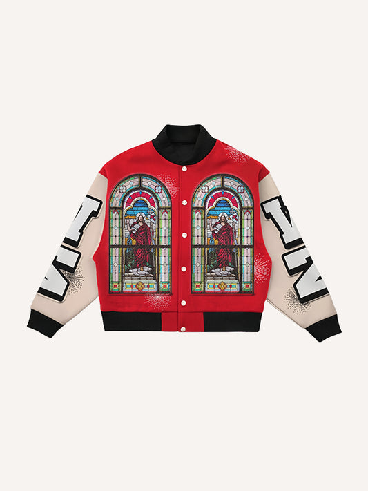 Faith Print Four Seasons Fashion Jacket