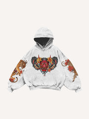 Japanese totem Hannya color totem sweatshirt
