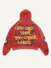 Ancient God Eye Hand-painted Y2K Style Trendy Sweatshirt