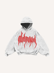 Japanese hand-painted mythical beast limited edition print sweatshirt