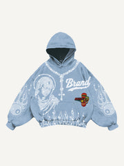 Kraken Skeleton Sea Monster Hooded Sweatshirt