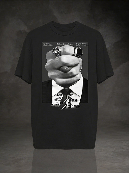 Vintage Mobster Fist & Suit Graphic T-Shirt
