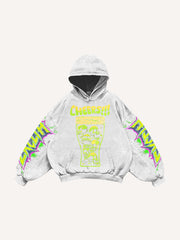 Kapuzenpullover mit Figure&Wing-Grafikdruck und schrägen Taschen