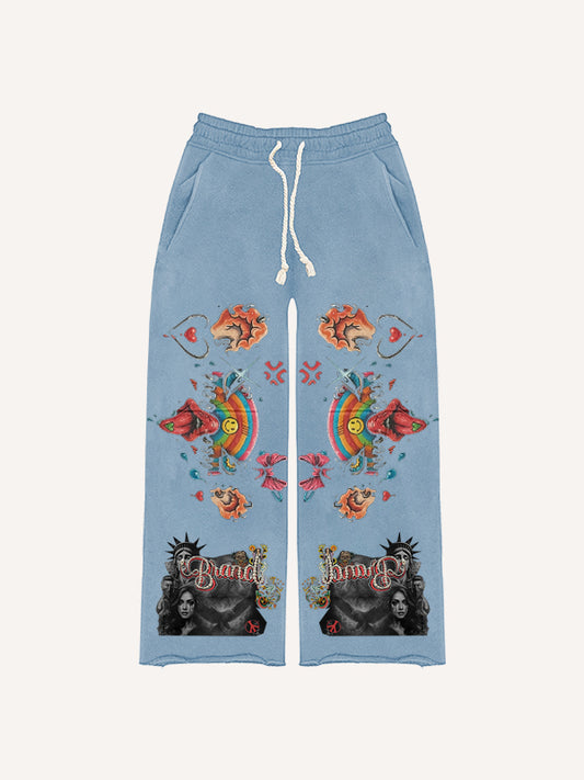 Statue of Liberty trendy distressed Pants