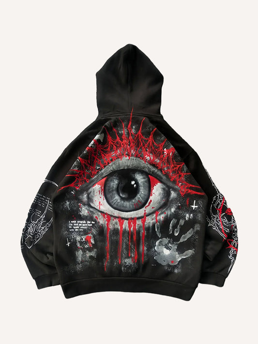 Y2K high-end artist hand-painted custom printed sweatshirt