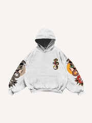 Symmetrical Print Comfortable Retro Girl Fashion Sweatshirt