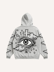 God's Eye Purifies All Hooded Sweatshirts