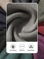 100% pure cotton washed and thickened crew neck multi-color textured sweatshirt