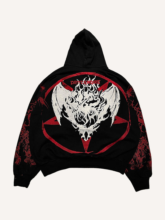 Hell Dragon Artist Summoning Ceremony Washed Sweatshirt