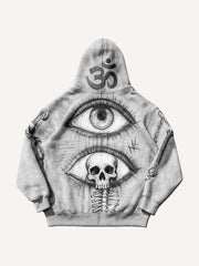 Prophet or Demon Eye Mysterious Power Print Hoodie