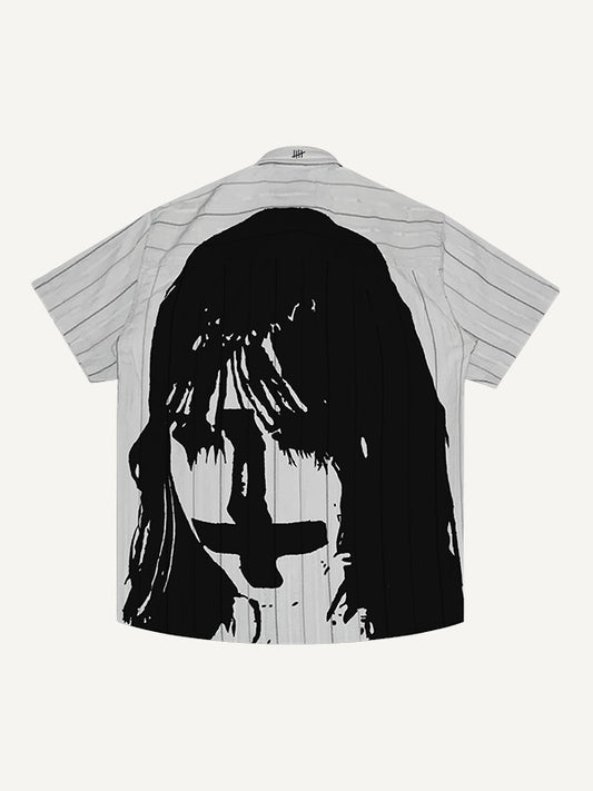 Inverted cross handsome hand painted shirt