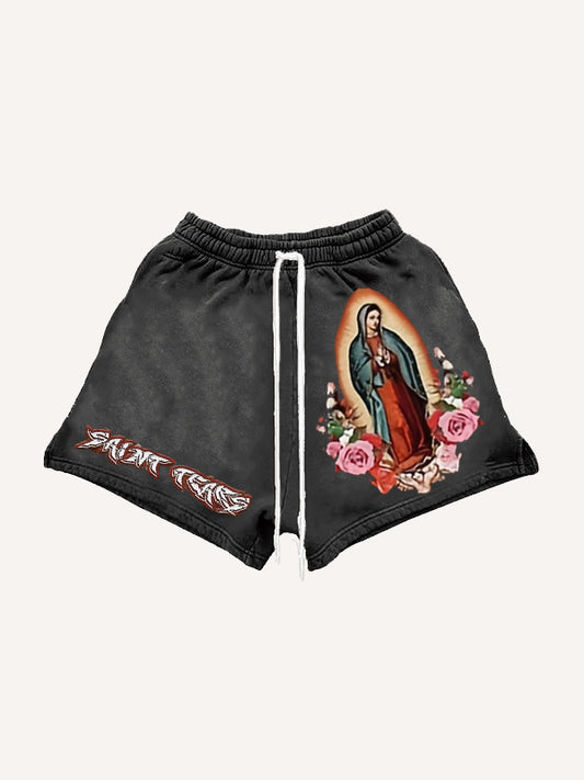 Vintage Mary Bless Me Rap Shorts