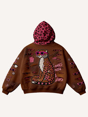 Wild Beast Night Fashion Street Hoodie