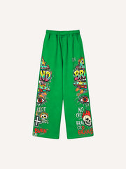 Invincible Monster Battle Warm Printed Pants
