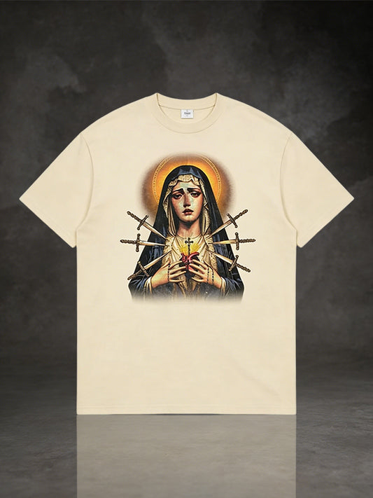Sacred Heart Virgin Mary Graphic Tee