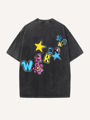 Cute Clown Artist Washed T-shirt