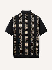 80s retro collared knit sweater