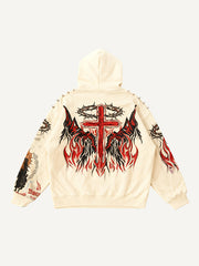 Saints Bless Me Graffiti Fashion Sweatshirt