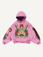 Sexy beauty motorcycle trendy sweatshirt