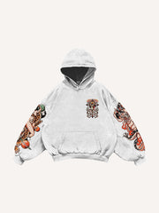 Retro Girl Tattoo Sexy Print Sweatshirt