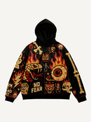 Unique Halloween print sweatshirt