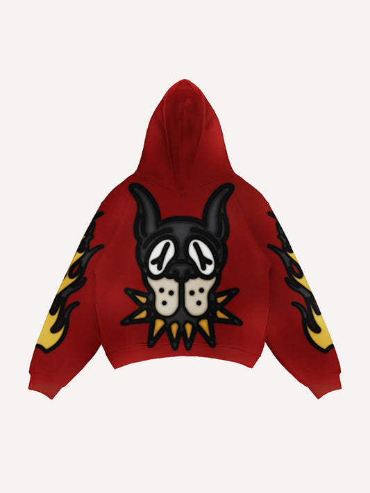Artist hand-painted cute dog trendy sweatshirt