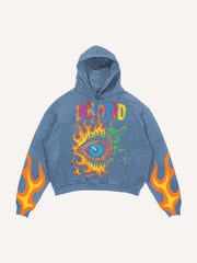 Eye of Hell washed print sweatshirt